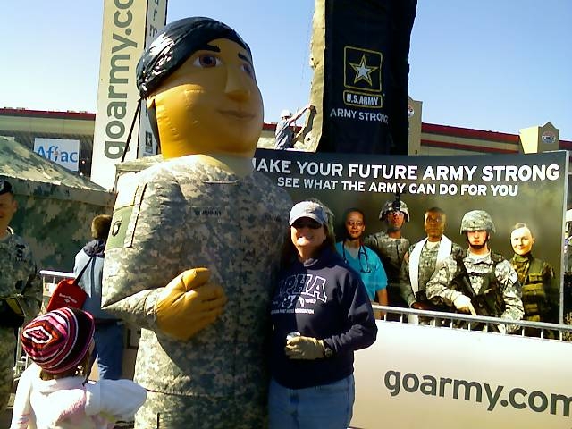 Judi & Go Army mascot